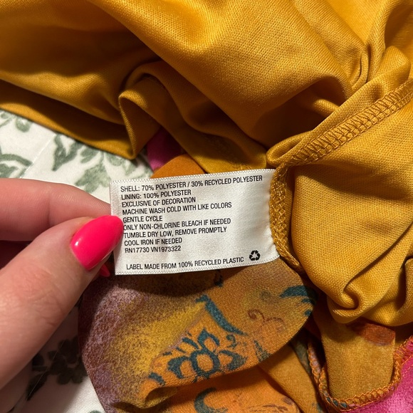 NEW Wild Fable- Target Brand Gold Floral Mini Skirt Women’s Size XXL - Picture 7 of 7